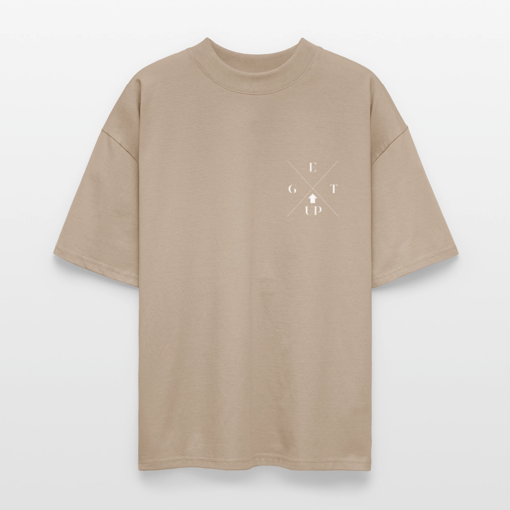 Get Up Essential Oversize Tee - stone